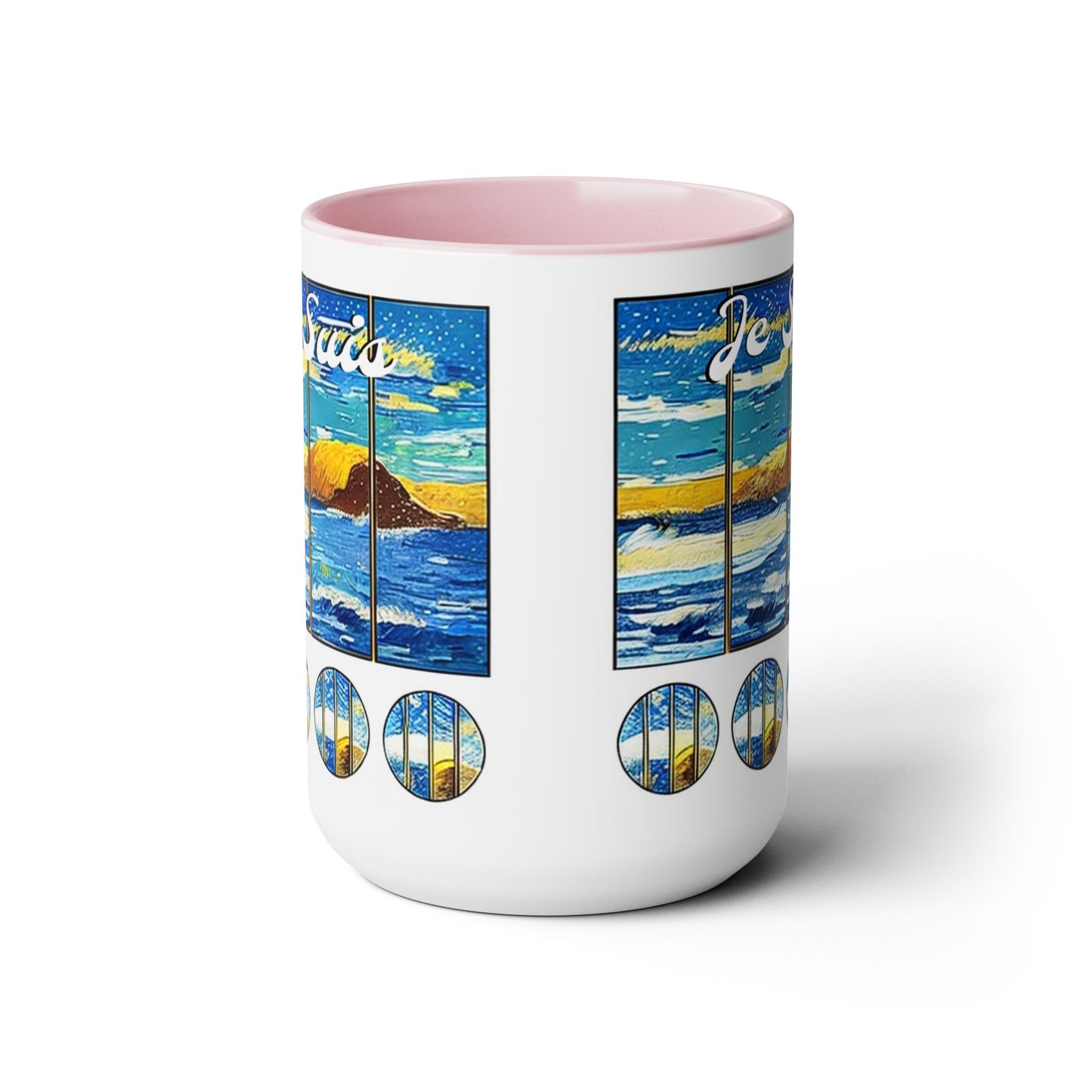 #22 Tea & Miracles 15oz Mug, End of the World Island / No Text, Choose from 5 colours - GEN2 Watercolour