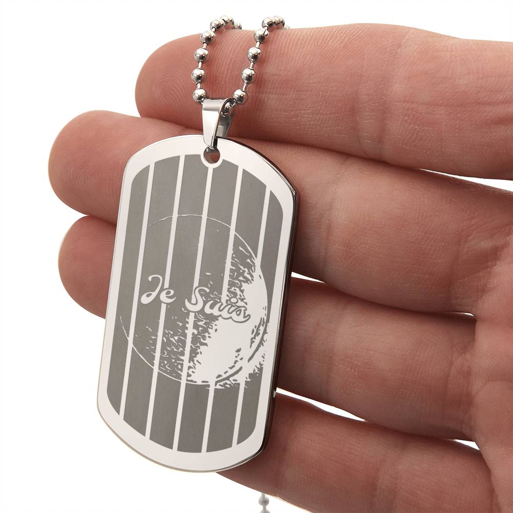 #79 - World Peace Commemorative Dog Tag engraved with a REAL MIRACLE, Add your own personalised message - Choice of stainless steel or 18k gold finish - 2015 Tetrad 4 Double 111 Eclipse