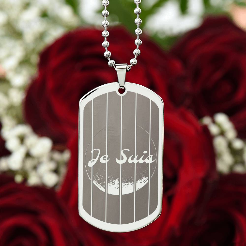 #115 - World Peace Commemorative Dog Tag engraved with a REAL miracle, Add your own personalised message - Choice of stainless steel or 18k gold finish - 2018 Chinese 11.11 and 11 eclipse