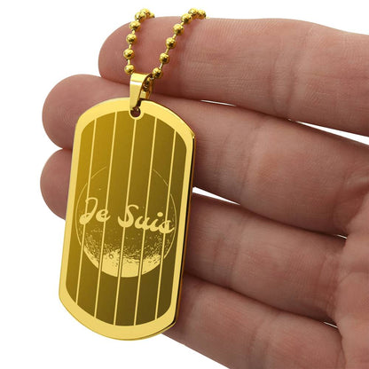 #115 - World Peace Commemorative Dog Tag engraved with a REAL miracle, Add your own personalised message - Choice of stainless steel or 18k gold finish - 2018 Chinese 11.11 and 11 eclipse