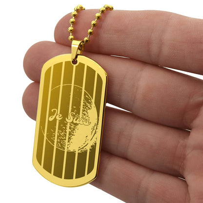 #79 - World Peace Commemorative Dog Tag engraved with a REAL MIRACLE, Add your own personalised message - Choice of stainless steel or 18k gold finish - 2015 Tetrad 4 Double 111 Eclipse