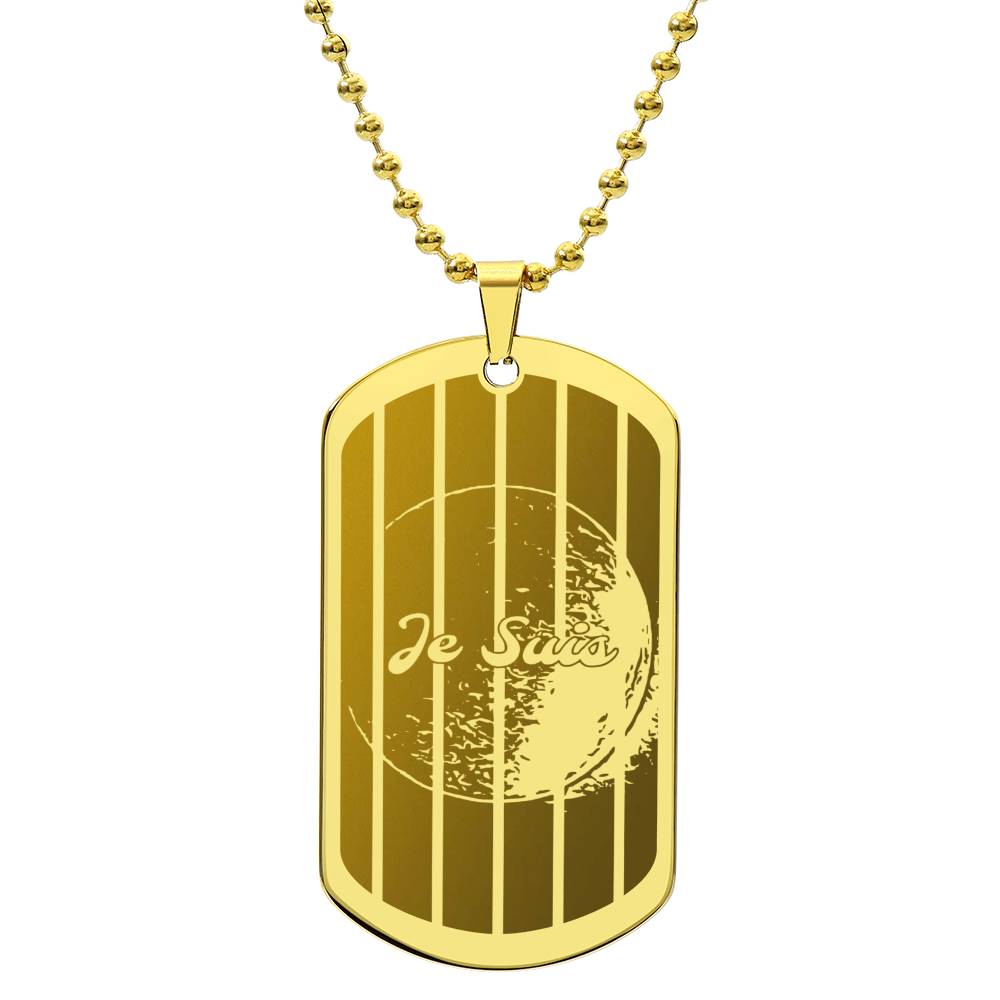 #79 - World Peace Commemorative Dog Tag engraved with a REAL MIRACLE, Add your own personalised message - Choice of stainless steel or 18k gold finish - 2015 Tetrad 4 Double 111 Eclipse