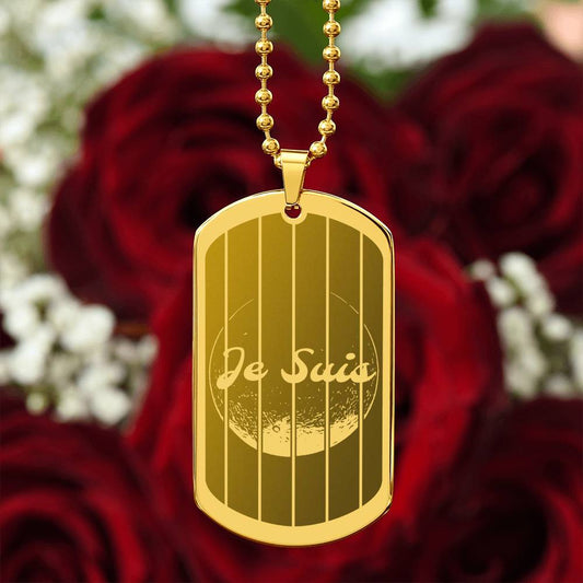 #115 - World Peace Commemorative Dog Tag engraved with a REAL miracle, Add your own personalised message - Choice of stainless steel or 18k gold finish - 2018 Chinese 11.11 and 11 eclipse